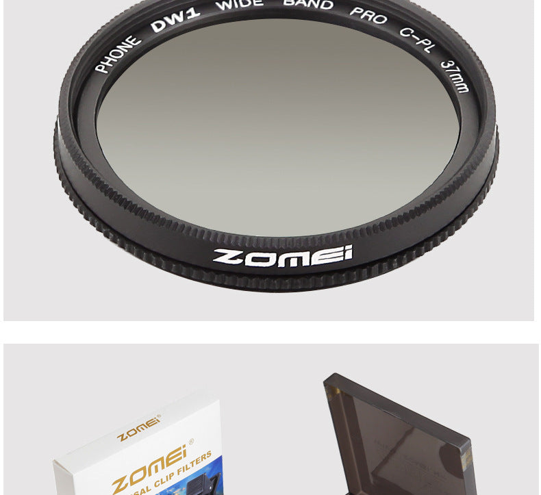 37mmCPL Polarization Reducer, External Lens, Mobile Phone Lens