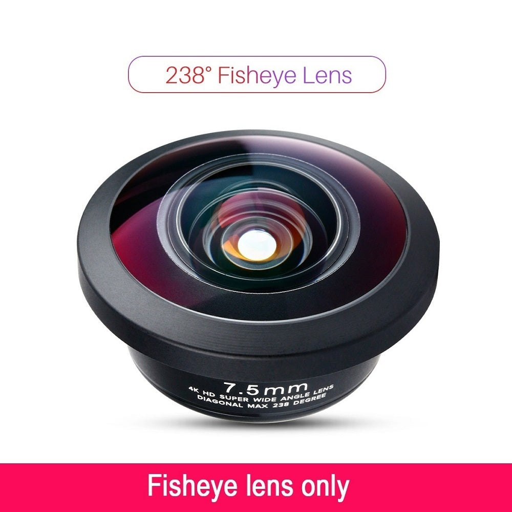 Ulanzi Wide-Angle Mobile Phone Lens Slr Camera External HK 4D Fisheye Lens