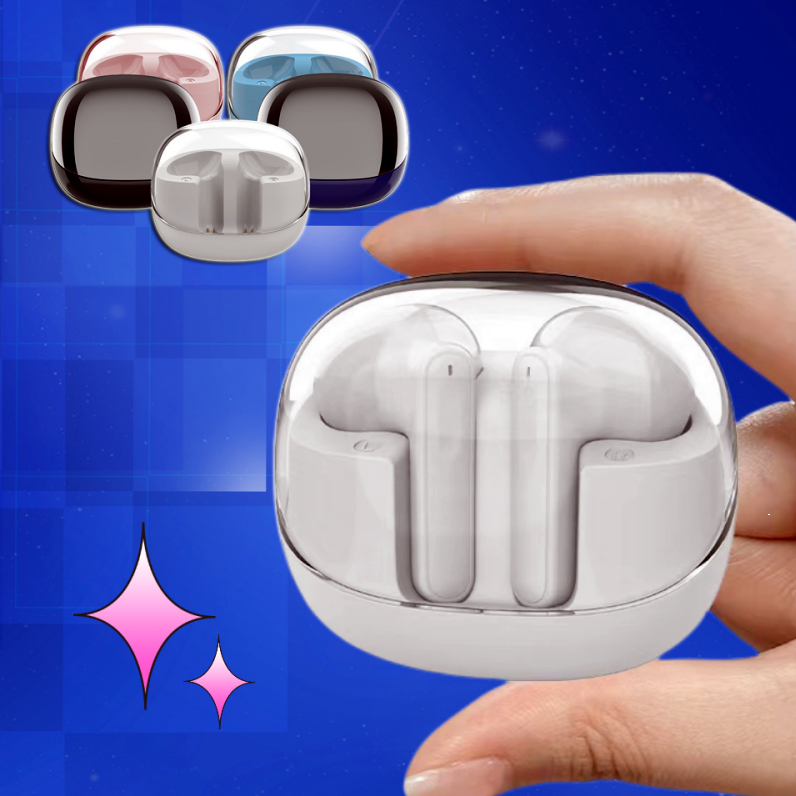Wireless Bluetooth Headset Transparent Mini Bin