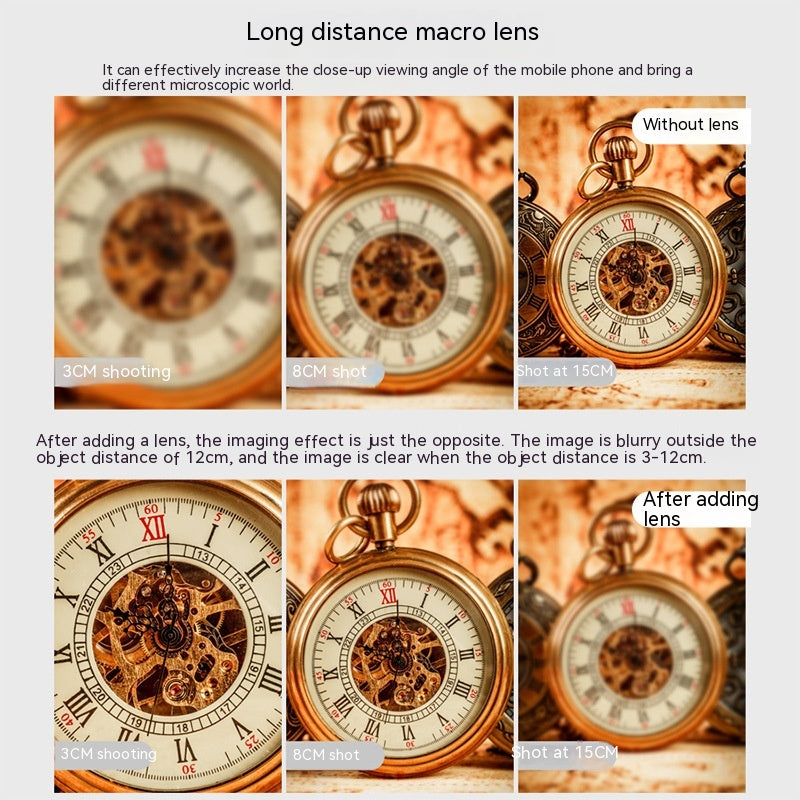 30-120mm Long-distance Mobile Phone Rear Macro Lens