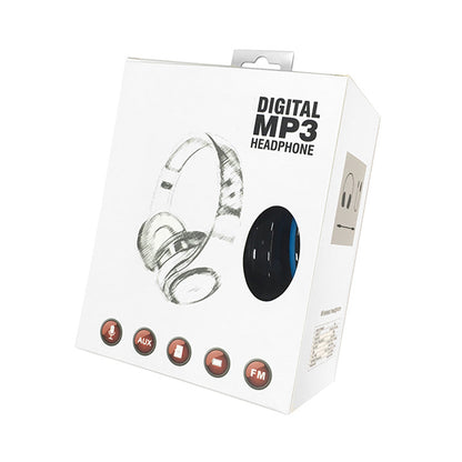 HIFI Drahtlose Kopfhörer Bluetooth Stereo Headset Musik Headset FM SD Karte Sport Kopfhörer Mit Mic Für PC