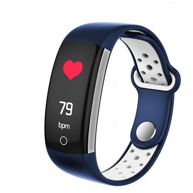 LCD Q6 Smart Band Herzfrequenzmesser Fitnessarmband IP68 Wasserdichte Uhren Blutdruck Sauerstoff Fitness Tracker 