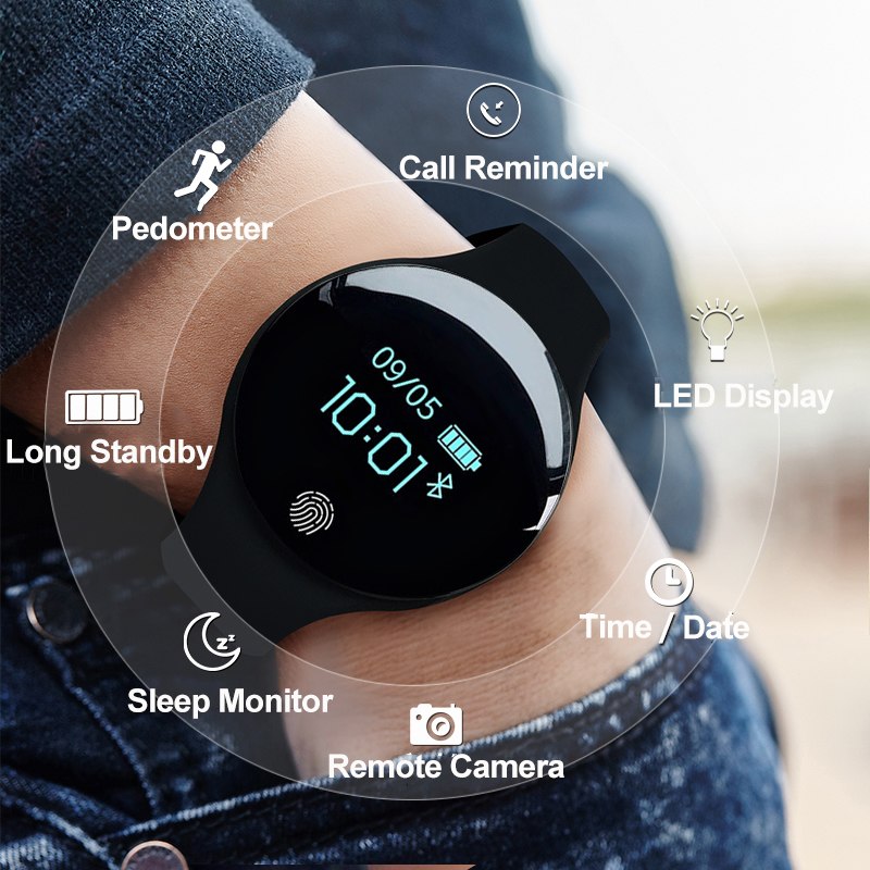 SANDA Luxus Smart Watch Männer Sport Armband Calorie Pedometer Fitness Uhren für Android IOS Telefon Schlaf Tracker Männer SmartWatch