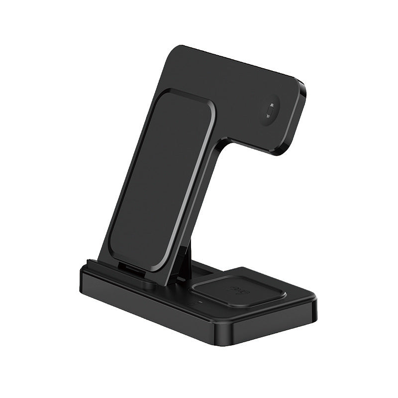 Desktop Standing Three In One Wireless Charger Foldable Multifunctional