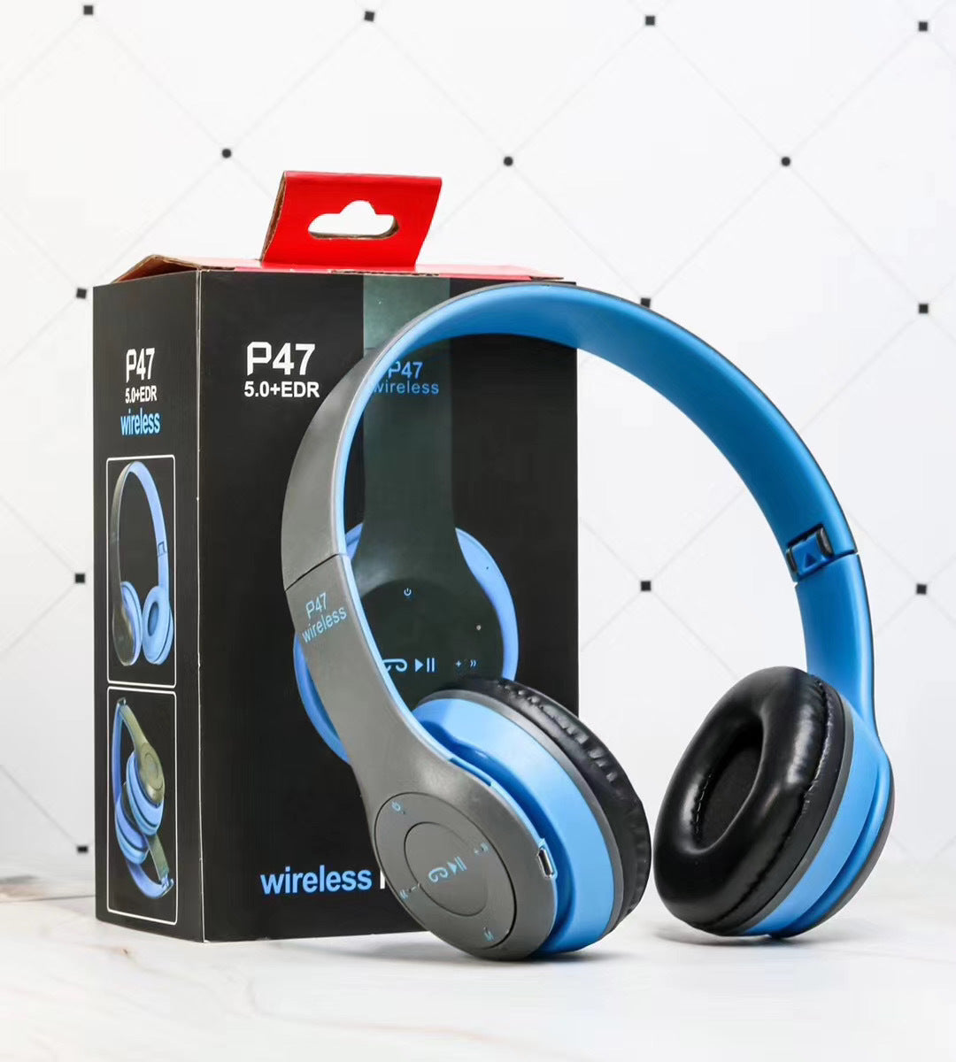 Kabelloses Headset, faltbarer Stereo-Bass-Bluetooth-Kopfhörer, Helmgeschenk für Kinder und Mädchen, mit Mikrofon, USB-Bluetooth-5.0-Adapter